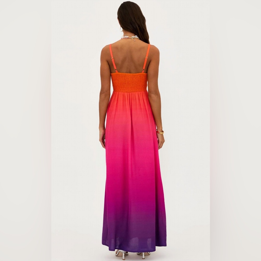 Beach riot - Gradient Orange to Pink Maxi Dress - Picture 2 of 6